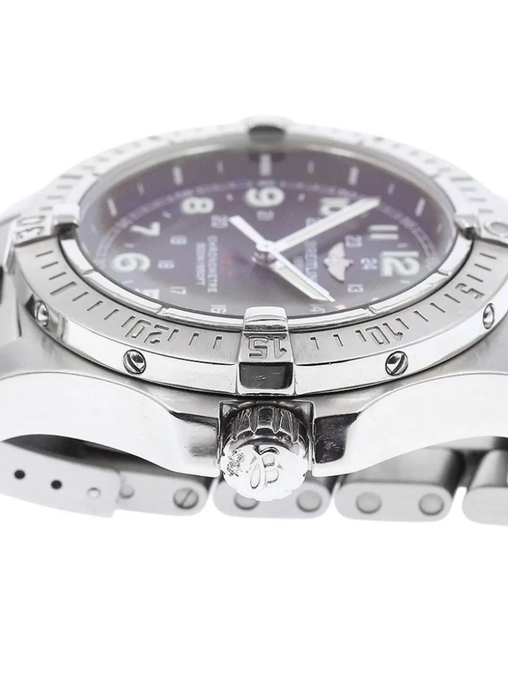 BREITLING Colt A74380 GMT date black Dial Quartz Men's Watch_973147